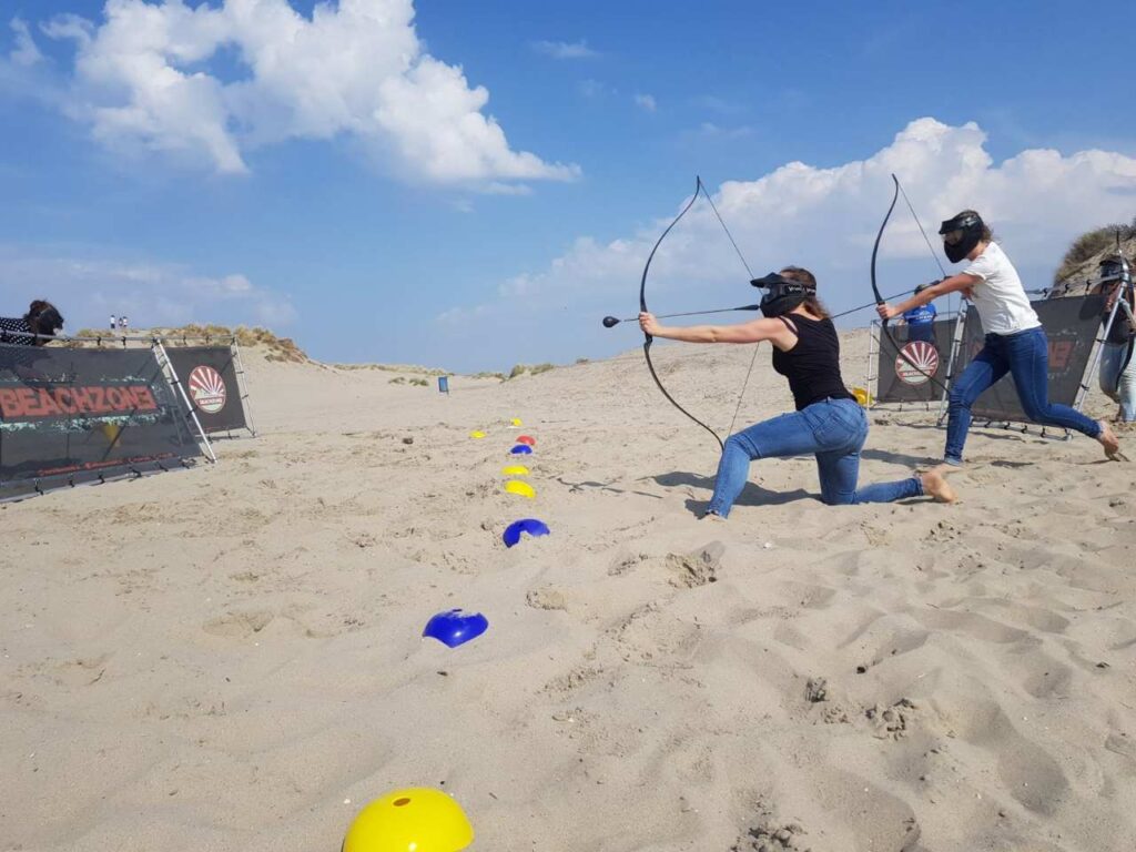 Archery tag beachzone